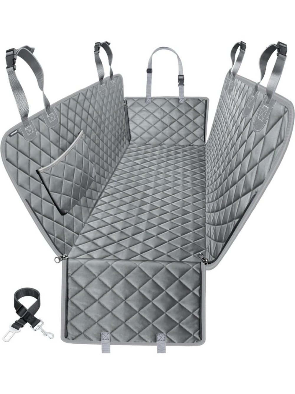 Waterproof Dog Car Seat Cover Hammock for Back Seat - Pet Travel Accessory